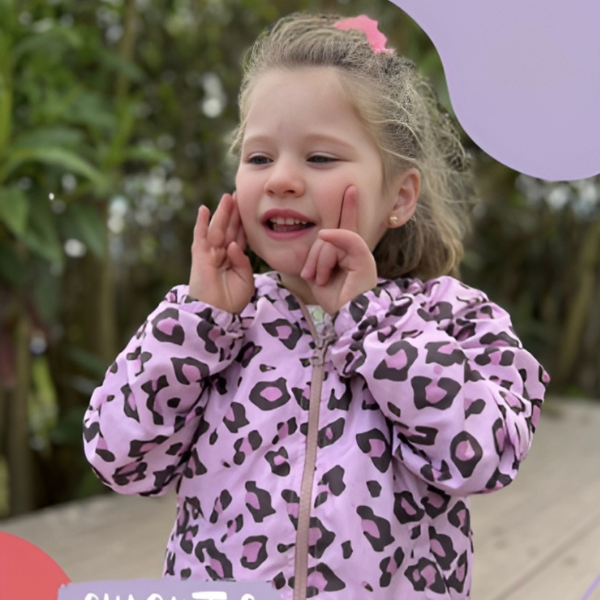 Chaqueta Rompeviento Animal Print rosada