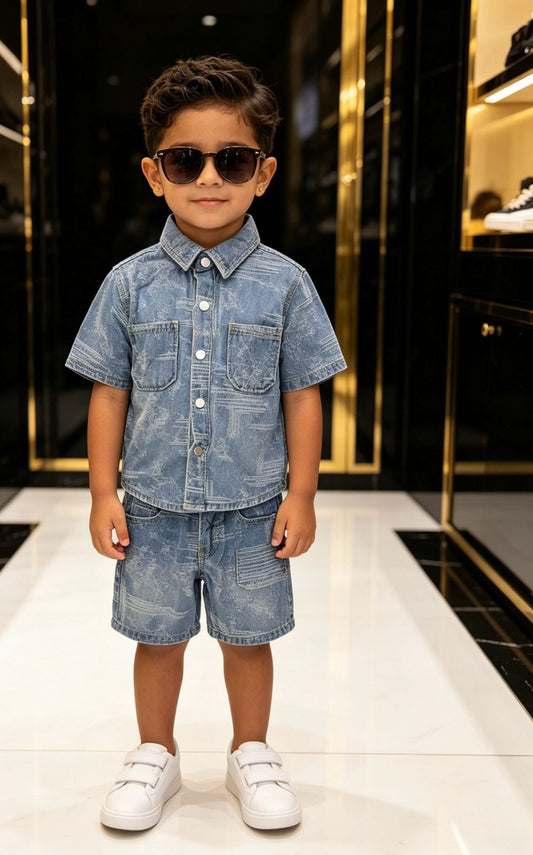 CONJUNTO JEANS SHORT RASGADO