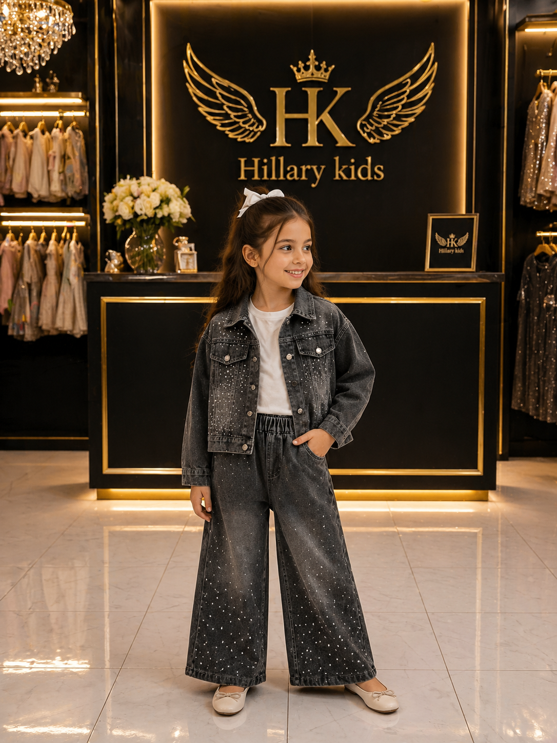 CONJUNTO GOLDEN JEANS DARK SHINE