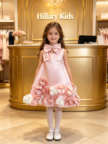 VESTIDO CASUAL CAMPAÑA CON PETALOS