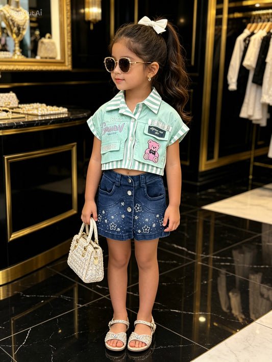 CONJUNTO FALDA OSO SWEET
