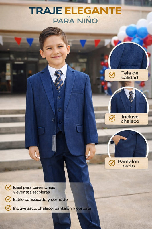 Traje formal azul